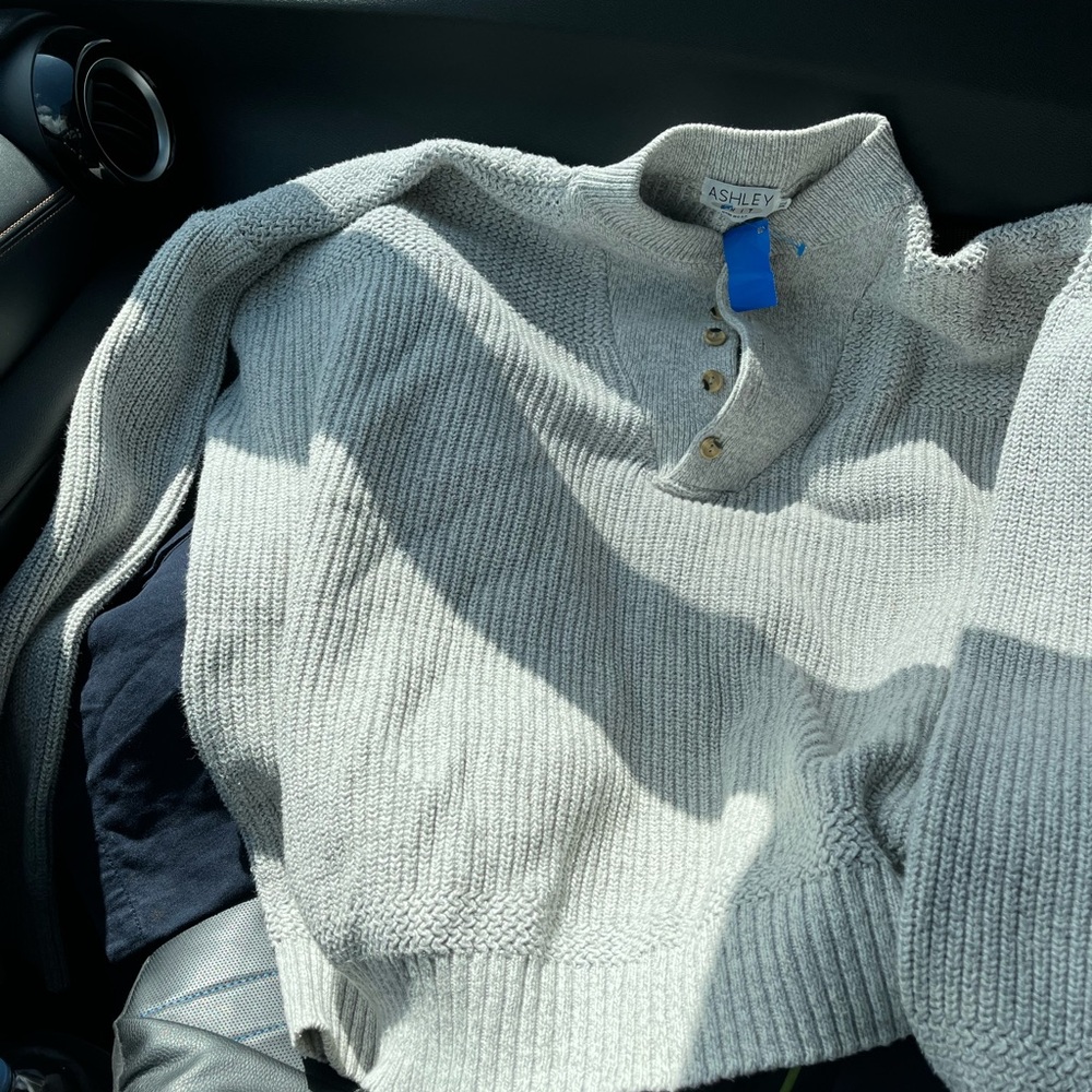 Ashley By 26 International Gray Men's Sweater